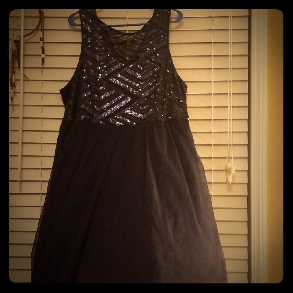 Navy Sequin Holiday Torrid Dress